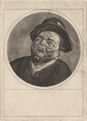 Singing man (the Hearing), Cornelis Dusart, 1670 - 1704 Canvas Print