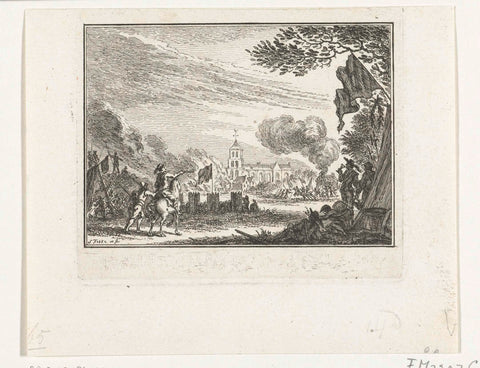 War with the Bishop of Munster, 1665, Simon Fokke, 1782 - 1784 Canvas Print