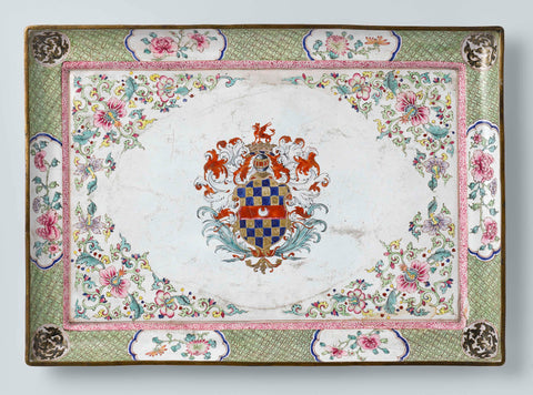 Tray, anonymous, 1730 - 1770 Canvas Print