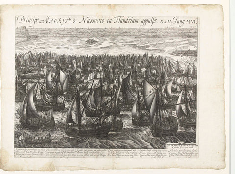 The fleet landing at Philippine (right sheet), 1600, anonymous, 1600 Canvas Print