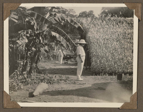 Visiting a village in Suriname, anonymous, 1925 - 1927 Canvas Print