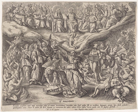 Last Judgement, anonymous, 1575 - 1610 Canvas Print