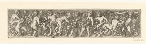 Frisian with fifteen putti, Franz Cleyn, 1645 Canvas Print