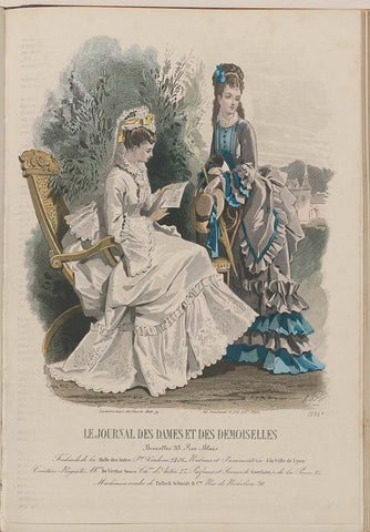 Journal des Dames et des Demoiselles, 15 November 1872, No. 1094B, Jules David (1808-1892), 1872 Canvas Print