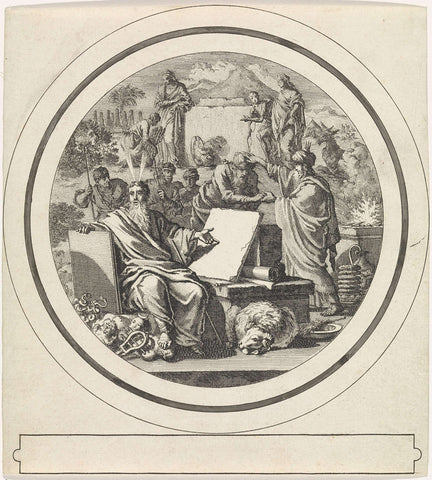 Representations from the Old Testament, Jan Luyken, 1700 Canvas Print