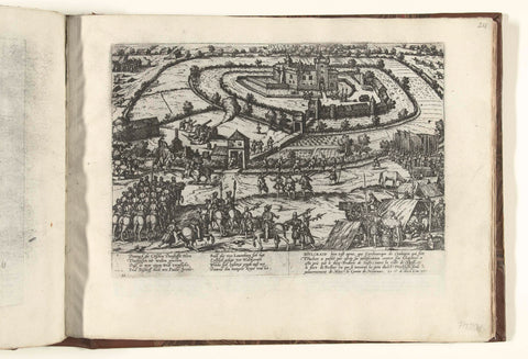 Conquest of Hülchrath, 1583, Frans Hogenberg, 1583 - 1585 Canvas Print