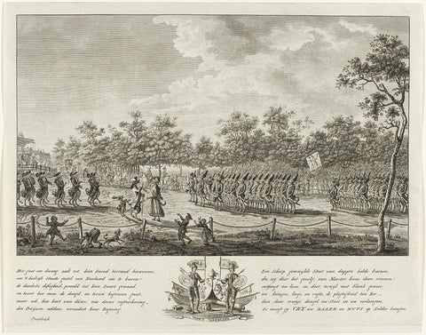 Cartoon on a kezen corps, 1787, anonymous, 1787 Canvas Print