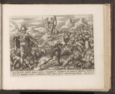 Thirty-one kings defeated by Joshua, Harmen Jansz Muller, 1579 Canvas Print