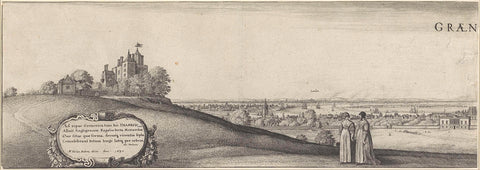 View of Greenwich (left plate), Wenceslaus Hollar, 1637 Canvas Print