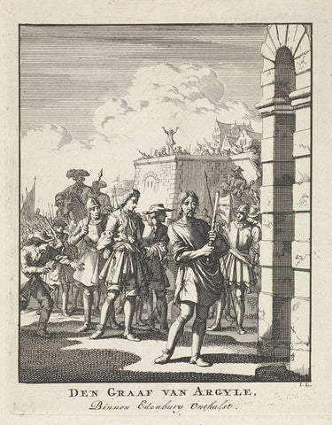 Execution of the Count of Argyll, 1685, Jan Luyken, 1698 Canvas Print