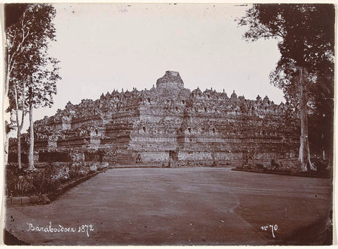 Borobudur, seen from the northwest, Kassian Céphas, 1872 - 1904 Canvas Print