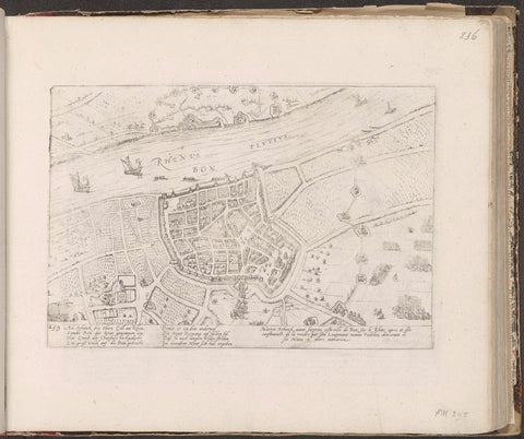 Relief of Bonn after a siege of 9 months, 1588, Frans Hogenberg, 1588 - c. 1591 Canvas Print