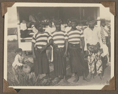 Group of Javanese men in Suriname, anonymous, 1925 - 1927 Canvas Print