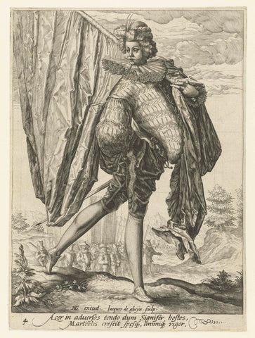 Ensign, Jacob de Gheyn (II), 1587 Canvas Print