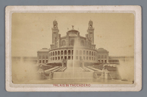 Het paleis Trocadero, anonymous, 1870 - 1900 Canvas Print