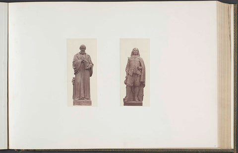 Plaster models for sculptures at the Palais du Louvre: left 