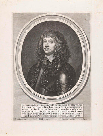 Portrait of Boguslaw Radziwill, Jeremias Falck, 1654 Canvas Print