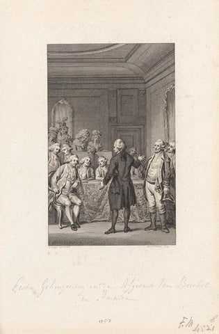 Reception of the first Dutch envoy in the American Senate, 1783, Reinier Vinkeles (I), 1788 - 1790 Canvas Print