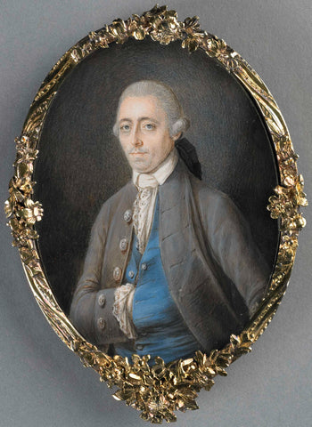 Portrait of Johannes Wesenhagen (1743-1803), Antoine Maucourt, 1781 Canvas Print