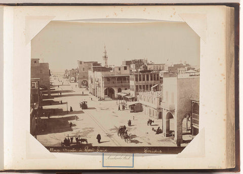 Street in the Arabic part of Port Said, Peridis, c. 1870 - c. 1890 Canvas Print