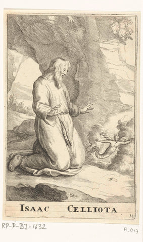 Saint Isaac of the Cells, Frederick Bloemaert, after 1636 - c. 1670 Canvas Print