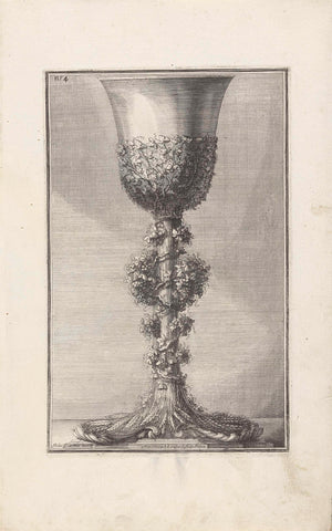 Chalice with vines and ears of corn, Maximilian Joseph Limpach, 1714 Canvas Print