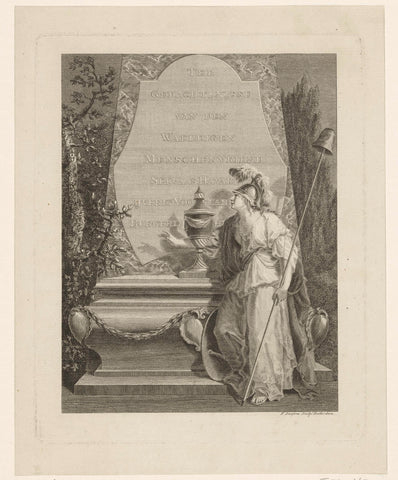 Monument ter nagedachtenis van Servaas Havart, 1785, Franciscus Sansom, 1785 - 1786 Canvas Print