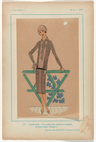 Très Parisien, 1925, No. 6, Pl. 17.- SIMPLICITÉ, G-P. Joumard, 1925 Canvas Print