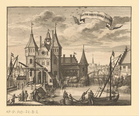 View of the First Regulierspoort in Amsterdam, anonymous, 1693 - in or before 1726 Canvas Print