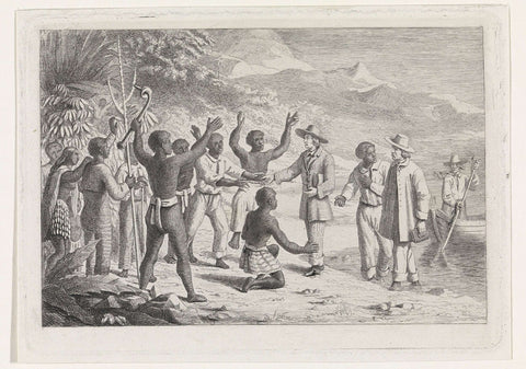 Missionaries, David van der Kellen (1827-1895), 1837 - 1885 Canvas Print