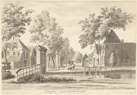 Village Goejanverwellesluis, Hendrik Tavenier, 1784 Canvas Print