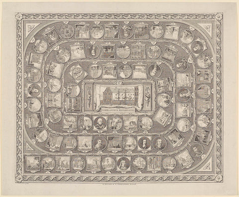 Patriotic History Game, 1787, Johannes Christiaan Bendorp, 1787 Canvas Print