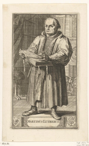 Portrait of Martin Luther, Romeyn de Hooghe, 1701 Canvas Print