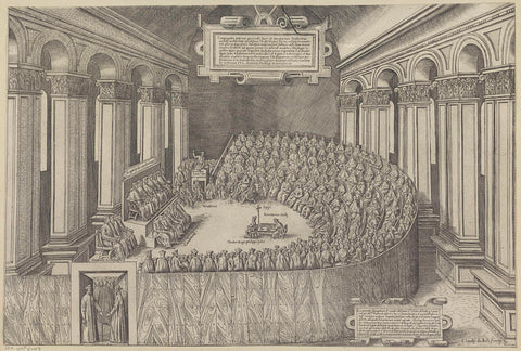 Council of Trent, anonymous, 1565 Canvas Print