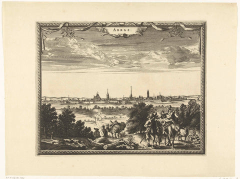 View of Arras, c. 1675, anonymous, 1650 - 1699 Canvas Print