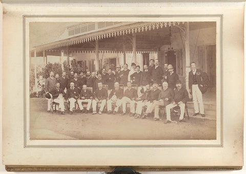 Group photo of the providers of the photo album of J.M. Pijnacker Hordijk, Kassian Céphas, 1888 Canvas Print