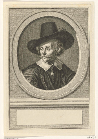 Portrait of Samuel Coster, Jacob Houbraken, 1708 - 1780 Canvas Print