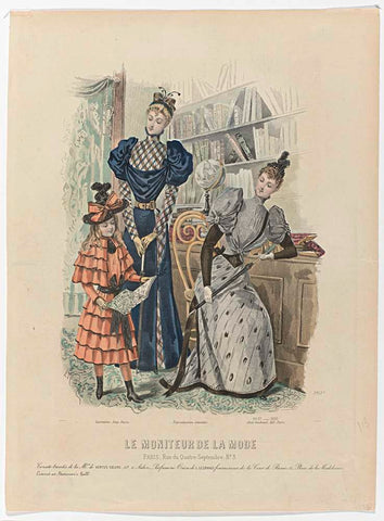 Le Moniteur de la Mode, 1892, Nr. 2812c, No. 37: Corsets patented (...), A. Portier, 1892 Canvas Print