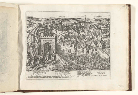 Conquest of Diest, 1580, Frans Hogenberg, 1580 - 1582 Canvas Print