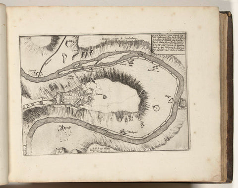 Map of the fort Mont Royal, 1693, anonymous, 1693 Canvas Print