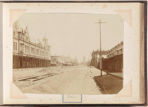 Broken up Kirk Street with railway in Pretoria, anonymous, c. 1890 - c. 1920 Canvas Print