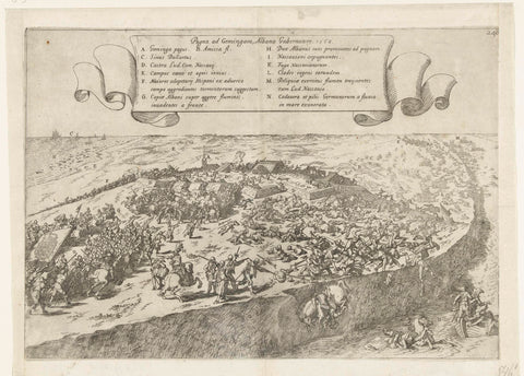 Battle of Jemmingen, 1568, Johann Wilhelm Baur, 1630 - 1632 Canvas Print