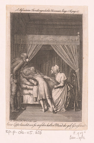 Hermann listens to the last words of his grandfather, Daniel Nikolaus Chodowiecki, 1799 Canvas Print