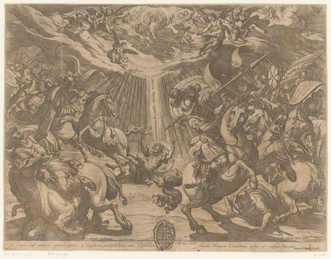 The Conversion of Paul, Antonio Tempesta, 1565 - 1630 Canvas Print