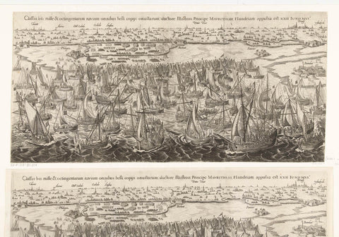 The fleet landing at Philippine, 1600, anonymous, 1610 - 1624 Canvas Print