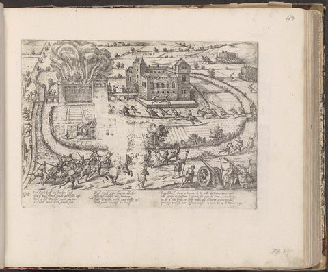 Capture of Schloß Poppelsdorf near Bonn, 1583, Frans Hogenberg, 1587 - c. 1591 Canvas Print