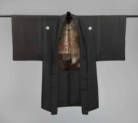 Men haori with Yuya and the temple Kiyomizu, anonymous, c. 1920 - c. 1940 Canvas Print