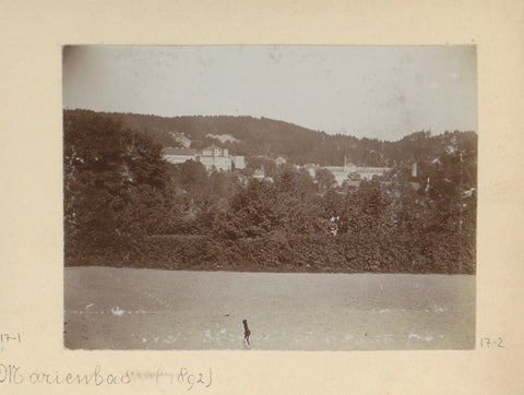 Panorama van Marienbad, Hendrik Herman van den Berg, in or after 1890 - in or before 1894 Canvas Print