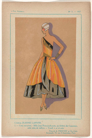 Very Parisian. Fashion, chic, elegance, G-P. Joumard, 1927 Canvas Print