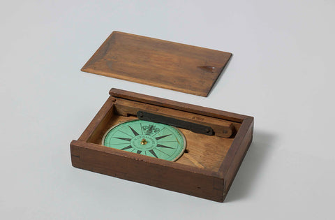 Box with Compass Card, W. & T. Gilbert, c. 1810 - c. 1858 Canvas Print